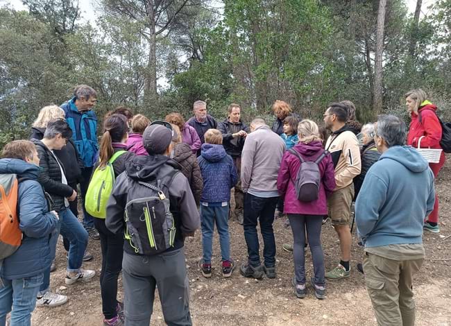 Grup durant la passejada. Autor: Museu de la Pagesia de Fogars de la Selva