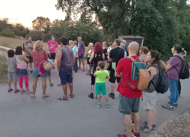 Grup de participants a l'inici de la passejada. Autor: Museu Pagesia