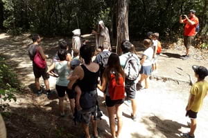 Instant de la ruta teatralitzada. Autor: ENC