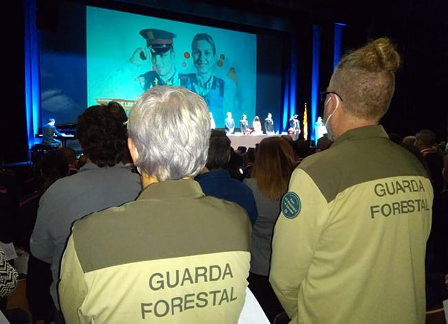 Els dos guardes forestals, a la cerimònia.<br />Autor: XPN