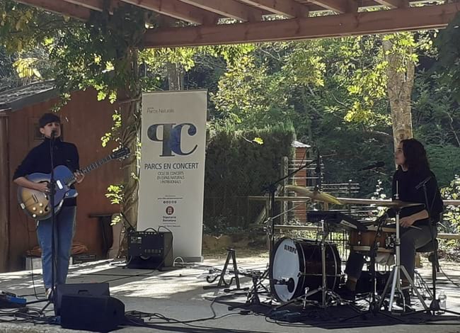 Anna Andreu durant el concert a Sant Iscle de Vallalta, al Parc del Montnegre i el Corredor. Autor: XPN