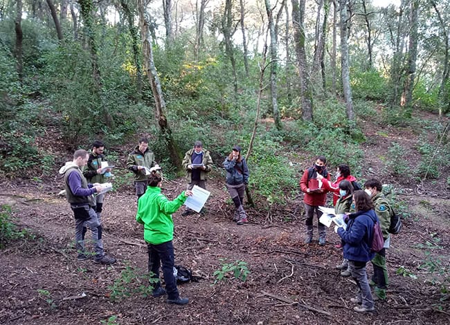 Participants de la jornada d'aplicació de l'índex IBP a Can Bosc. Autor: XPN