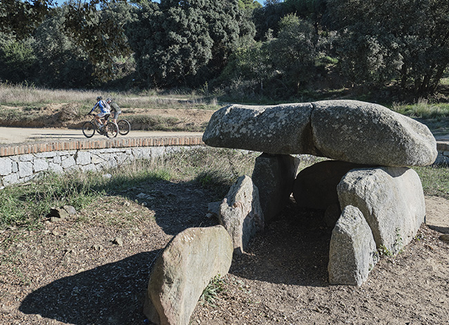 Un dels dòlmens que formen part del Parc de la Serralada Litoral. Autoria: Oriol Clavera
