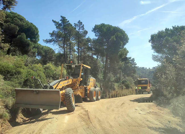 Les obres al Parc de la Serralada Litoral. © XPN