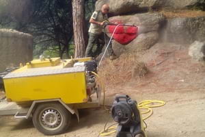 Neteja a la Cadira del Bisbe. Autor: CPSL