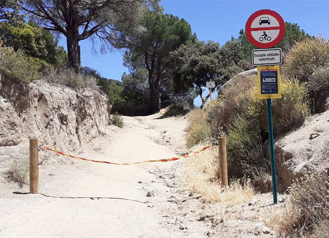 Una de les pistes que es tanquen, amb el cadenat. Autor: XPN