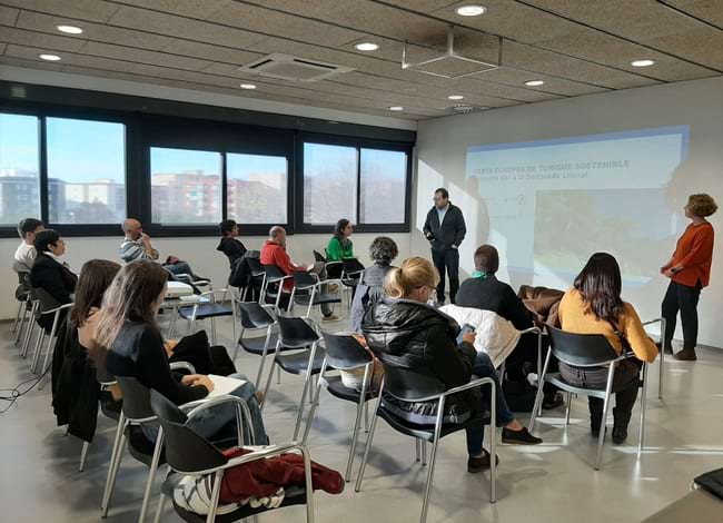 Andreu Bosch i Isabel Cabrera en la sessió de presentació de la CETS. Autor: XPN