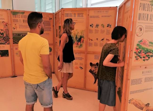 Visitants a l'exposició, que estarà a Badalona fins al 8 de setembre. Autor: XPN