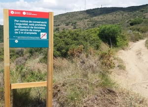 Senyalització al turó d'en Seriol. Autor: XPN