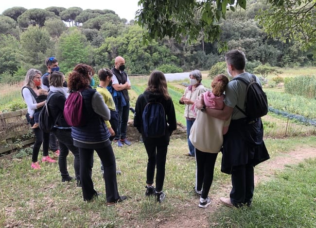 Visites guiades als horts de Conreu Sereny als entorns del monestir. Autor: XPN