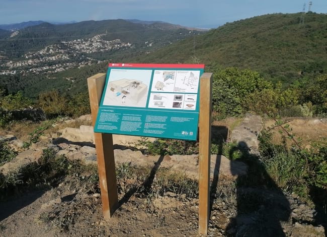 Nou plafó de la casa de l'aigua instal·lat recentment a les Maleses. Autor: XPN