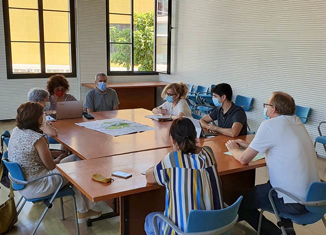 Moment de la reunió. Autor: Ajuntament de Sant Fost de Campsentelles