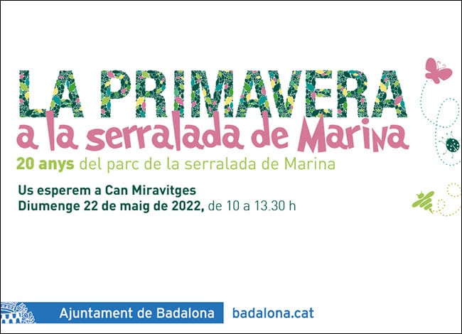 Cartell de la 6a edició de 'La primavera a la serralada de Marina'. Autor: Ajuntament de Badalona