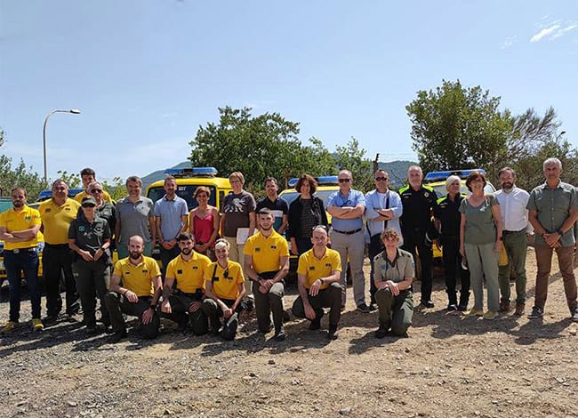 Autoritats i cossos de seguretat que intervenen en la prevenció d'incendis forestals. Autor: Aj. Montcada i Reixac