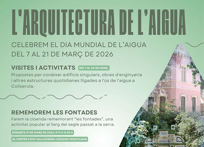 Imatge del cartell sobre la programació d'activitats sobre