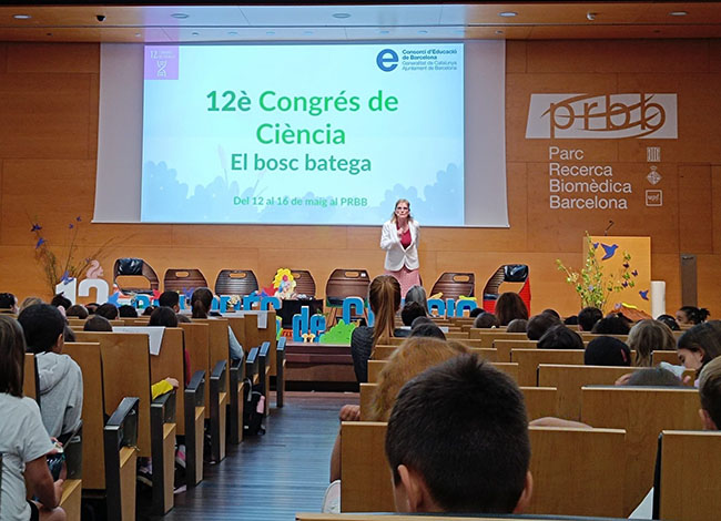 Celebració del 12è Congrés de Ciència del Consorci d'Educació de Barcelona. Autoria: Consorci del Parc Natural de la Serra de Collserola