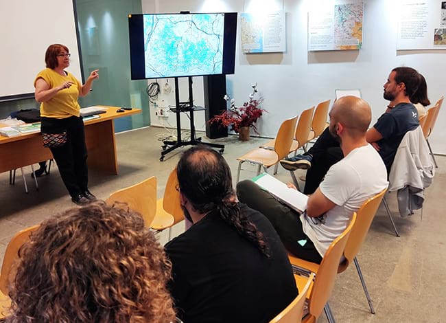 Sessió de formació per als nous informadors. Autoria: Parc Natural de la Serra de Collserola