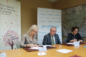 Moment de la signatura del Conveni. Autor: CPNSC