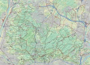 Mapa per a ús ciclista. Autor: CPNSC