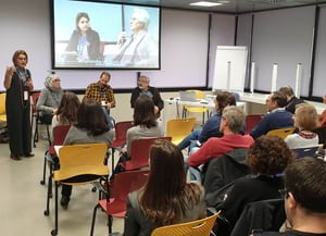 Taula rodona - debat sobre voluntariat. Autor: Agües de Barcelona