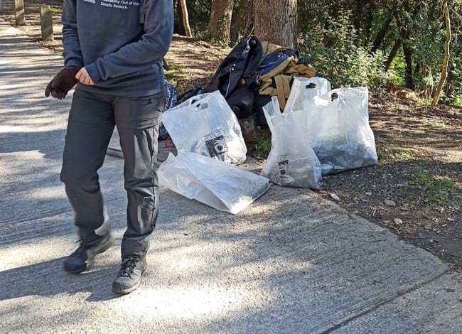 Es van recollir 17 kg de residus i brossa, entre envasos, paper, vidre, cartró i rebuig.<br />Autor: CPNSC