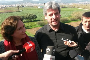 Colau i Guiteras en la seva visita. Autor: Diba