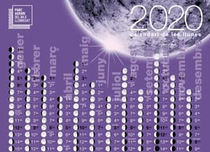 Detall del calendari llunes 2020. Autor: Parc Agrari