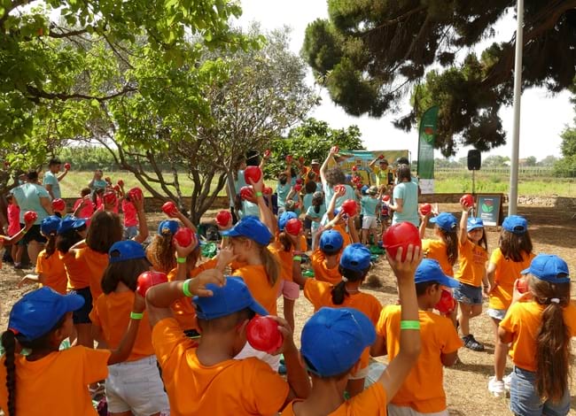 Grup d'infants del casal. Autor: Parc Agrari del Baix Llobregat