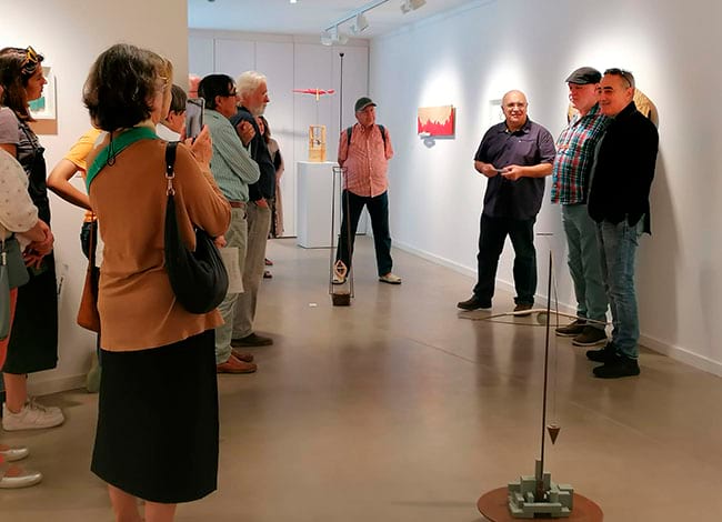 Imatge de la inauguració a l'ARTefacte, a l'Ateneu Torrellenc. Autor: Anna Bellvehí