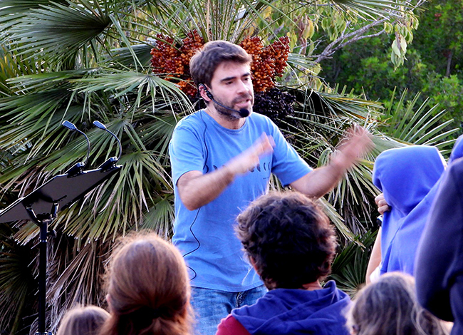 L’escriptor i narrador David Vila. Autor: Sofia Paricio