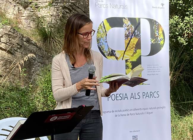 Sandra Blanch durant el recital de