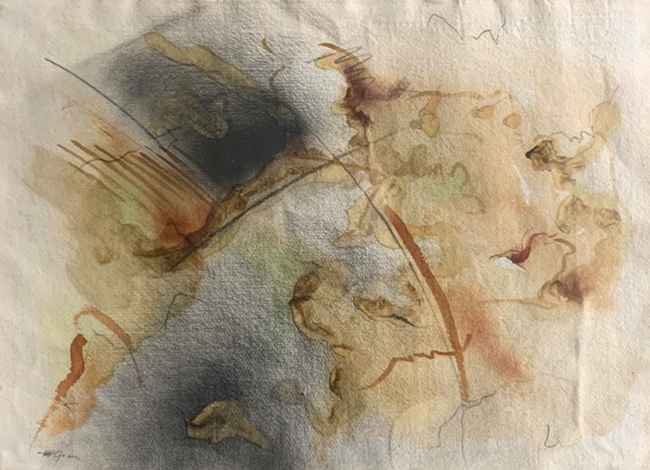 Rosa Grau presenta l'obra del trimestre en aquests últims mesos de Vallgrassa com a centre d'art. Autoria: Rosa Grau