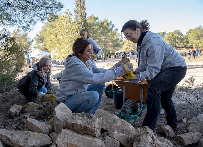 La restauració i millora de murs de pedra seca va ser una de les accions fetes. Autor: Concep-t