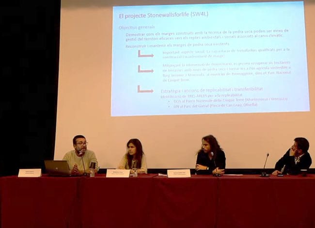 La presentació a l'XI Trobada de Pedra Seca i Arquitectura Tradicional dels territoris de parla catalana. Autor: XPN