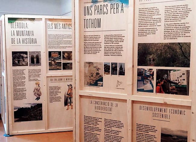 Detall dels plafons de la mostra. Autor: MAC Olèrdola