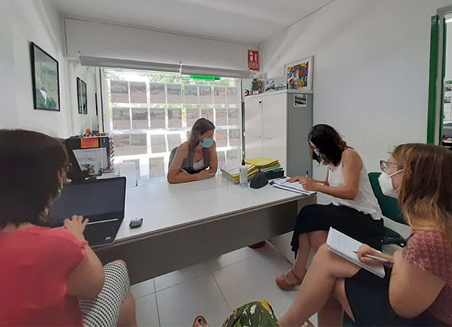 Visita d'assessorament a una empresa CETS (Finques<br />Ferrer de Cubelles). Autor: XPN