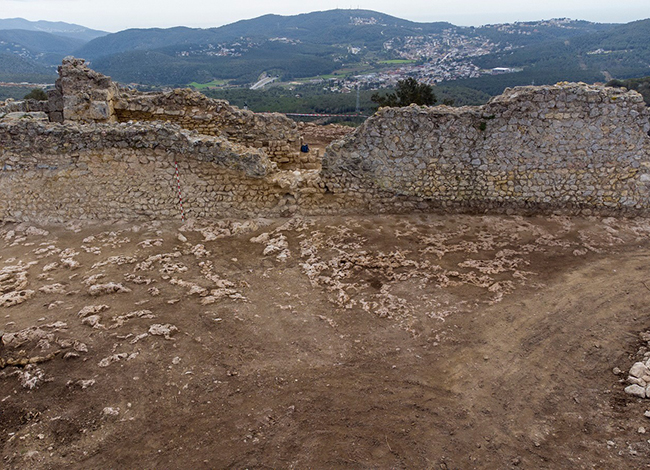 Imatge del castell, del qual ara se'n restauraran i consolidaran les restes. Autoria: MAC Olèrdola