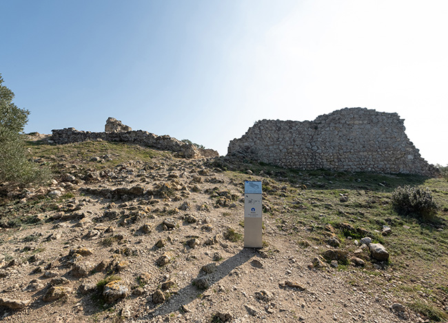 La paret nord del castell abans de la intervenció. Autoria: INCASÒL