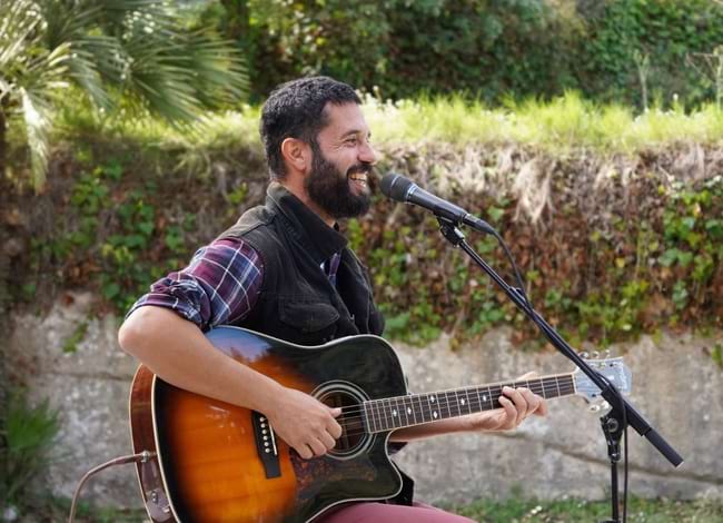 El cantautor alguerès Davide Casu. Autora: Maria Argentí Bosch