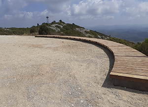 Mirador del Puig de l'Àliga a Canyelles.<br />Autor: XPN