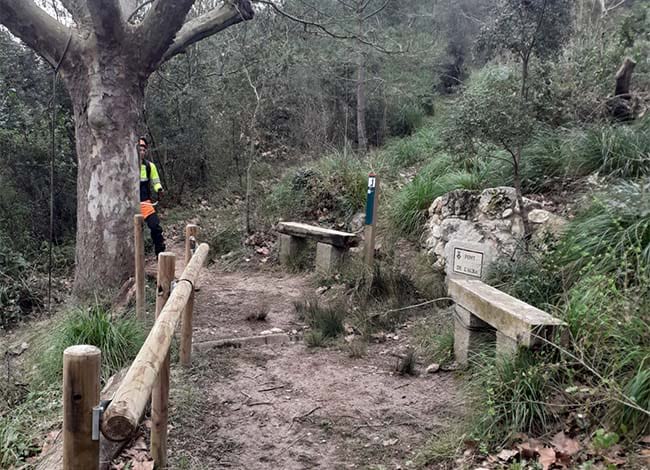 Treballs a la font de l'Alba.<br />Autor: XPN