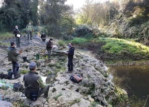 Instant de la formació al Parc del Foix. Autor:XPN