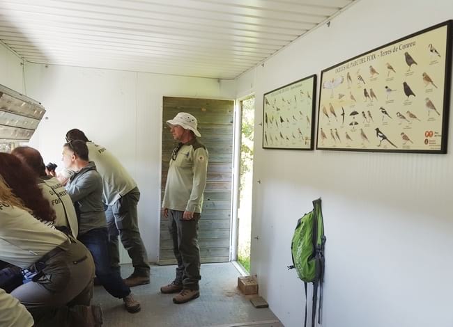 Observatori de fauna al Parc del Foix.<br />Autor: XPN