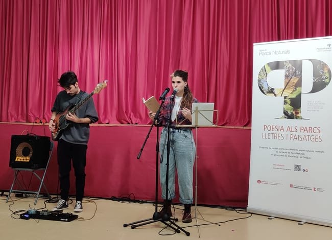 Paula S. Piedad amb el músic Gerard Avellaneda. Autor: Tramoia Cultura