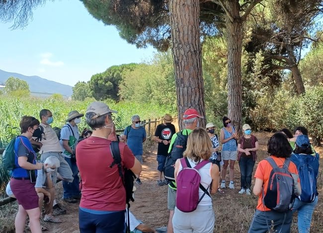 El grup de voluntaris durant la visita a Can Cabanyes. Autor: Cercle de Voluntaris