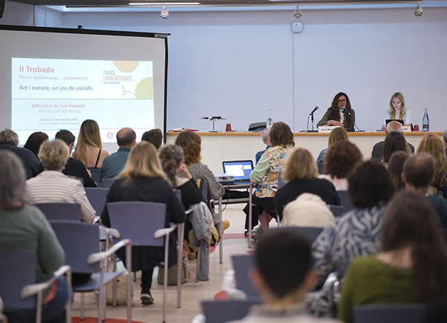 Obertura de la II Trobada del programa Parcs i biblioteques... naturalment!. Autoria: Sergi Garriga