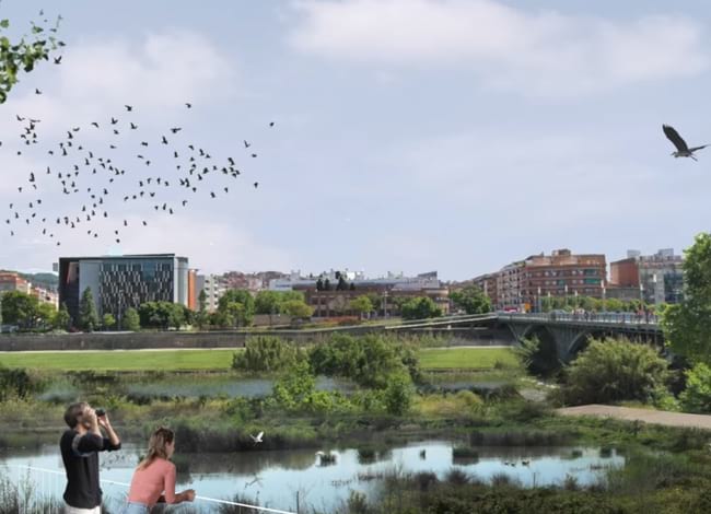 Detall de la simulació del refugi de biodiversitat.<br />Autor: Ajuntament de Santa Coloma de Gramenet i AMB