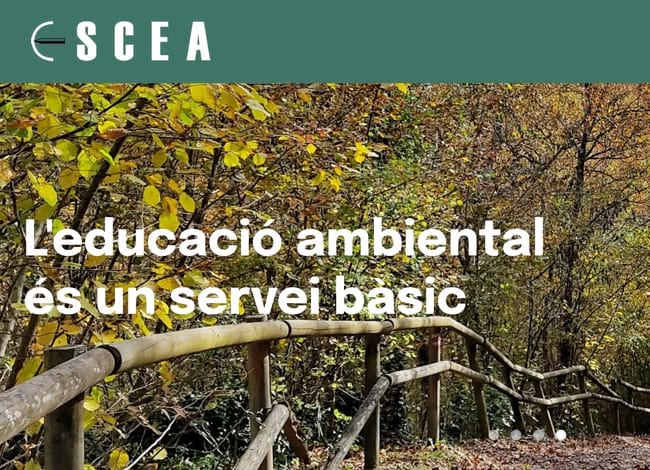 L'educació ambiental, un servei bàsic.<br />Autor: SCEA