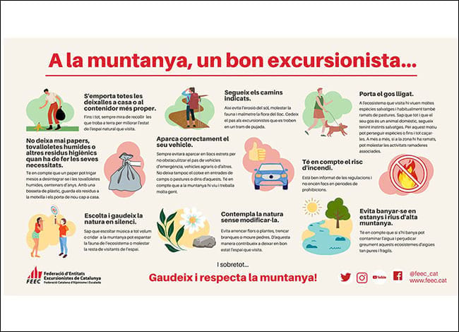 Imatge de la guia 'A la muntanya, un bon excursionista...'. Autor: FEEC