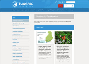 Portal web d'Europarc Knowledge Hub
